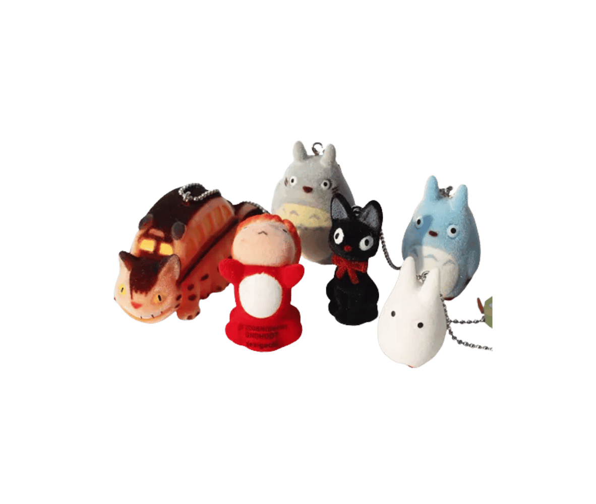 Studio Ghibli Cutest Characters Keychain Set 6 Pieces