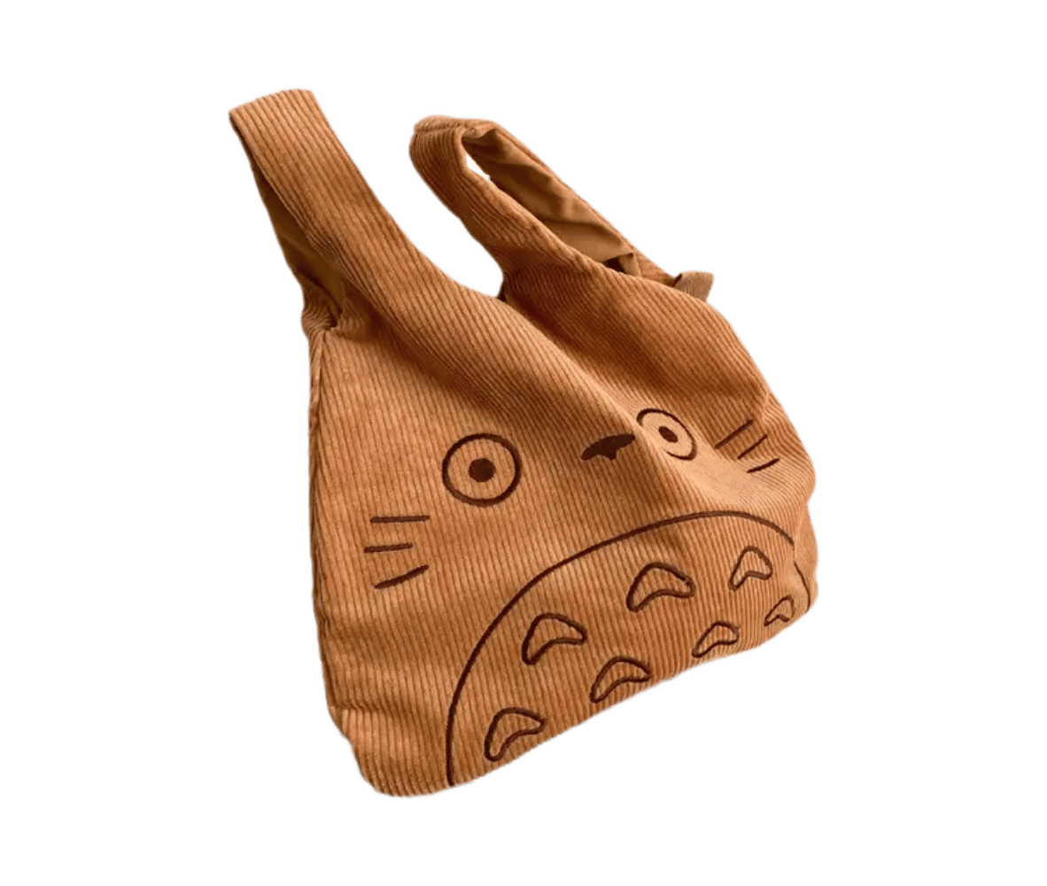 Studio Ghibli My Neighbor Totoro Corduroy Tote Bag Brown