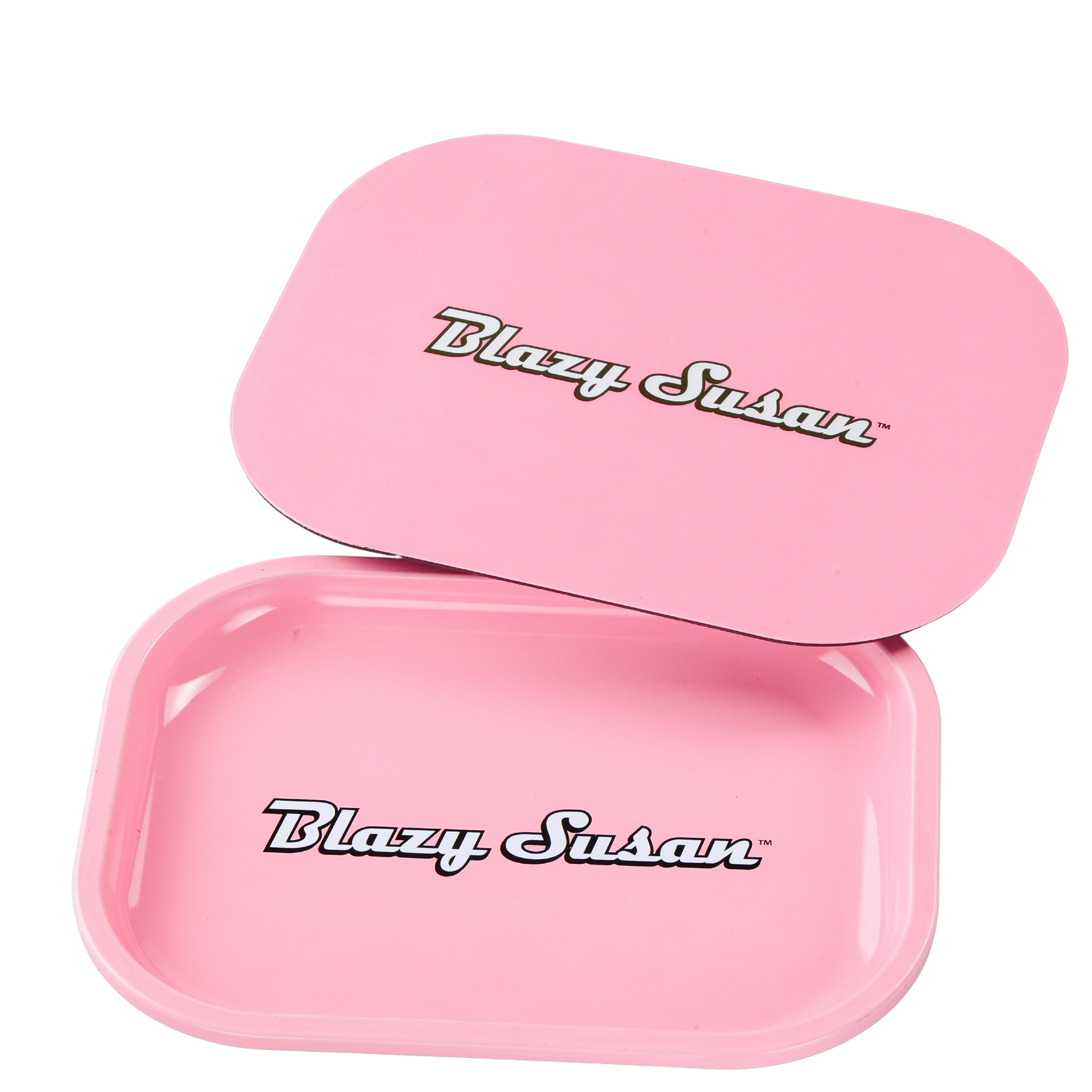 Blazy Susan Rolling Tray – Small 7"" x 5"" with Magnetic Lid