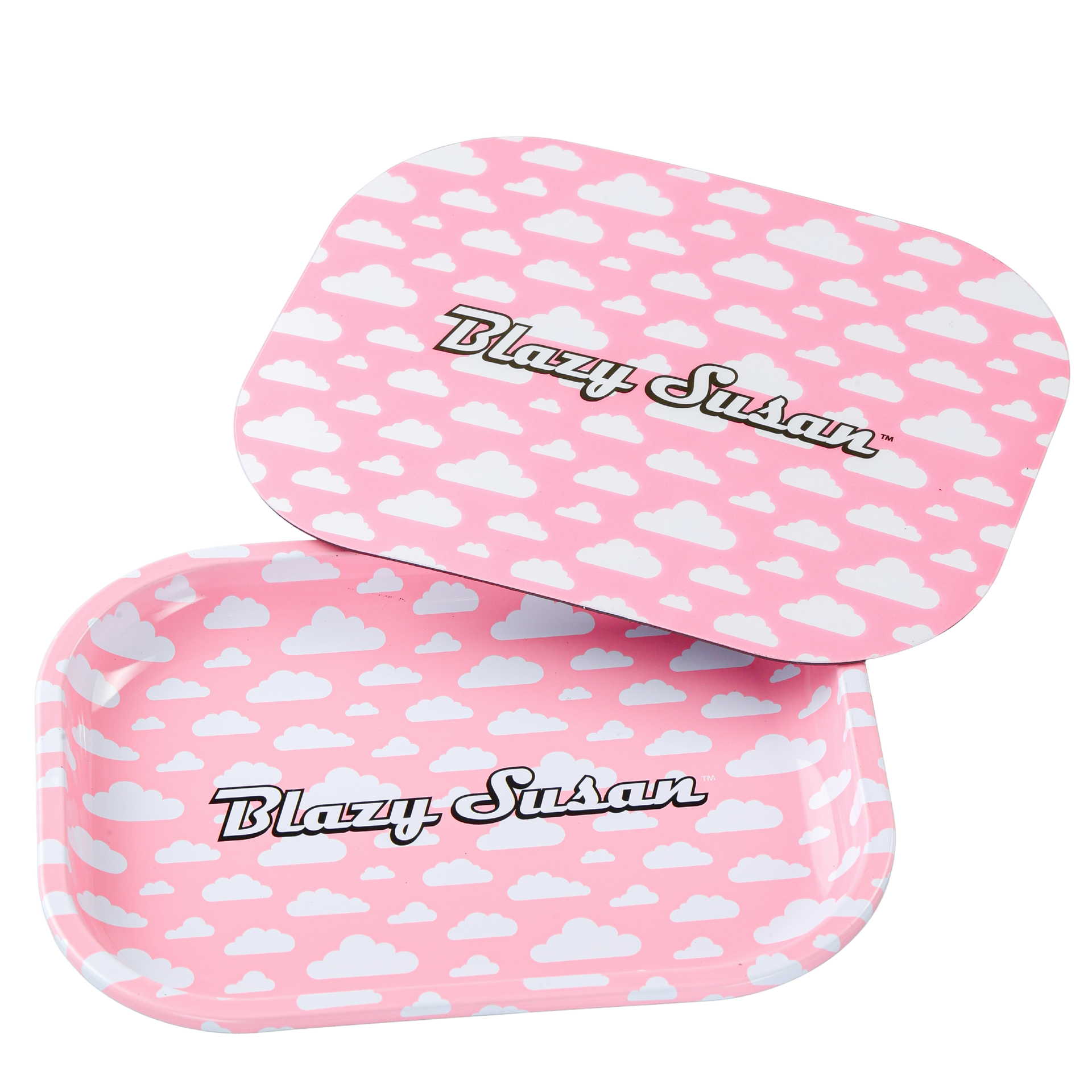 Blazy Susan Rolling Tray – Small 7"" x 5"" with Magnetic Lid
