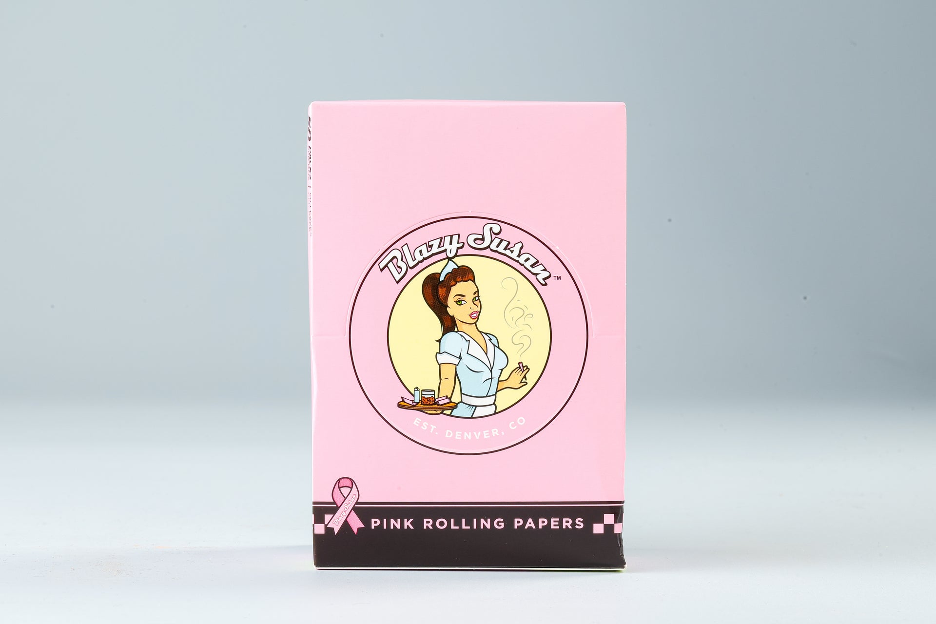Blazy Susan Rolling Papers – 1 1/4 Size Pink Premium Paper